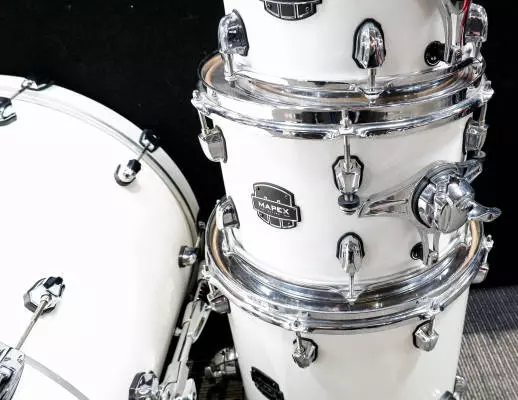 Mapex - Saturn Renew 4-Piece Shell Pack (20,10,12,14) - Satin White 2